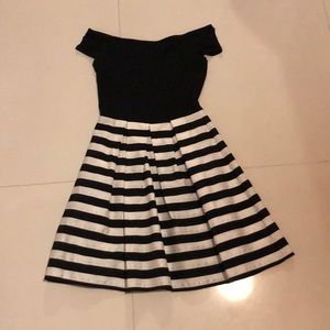 Black and White Stripes Dress